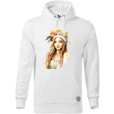 Magnolion Fejdíszes lány v1 férfi pulóver - 19 szín, S-5XL
