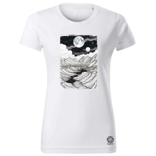 Magnolion Fekete fehér univerzum női póló - 19 szín, XS-2XL női póló