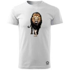 Magnolion Fekete oroszlán v2 férfi póló - 19 szín, S-3XL férfi póló