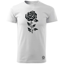 Magnolion Fekete rózsa v1 férfi póló - 19 szín, S-3XL férfi póló