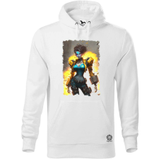 Magnolion Felrobbanó nő cyberpunk kiborg v3 férfi pulóver - 19 szín, S-5XL férfi pulóver, kardigán