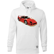 Magnolion Ferrari F40 rajz v10 férfi pulóver - 19 szín, S-5XL