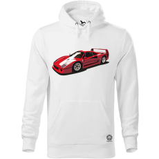 Magnolion Ferrari F40 rajz v8 férfi pulóver - 19 szín, S-5XL