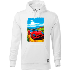 Magnolion Ferrari F40 retró utazás v3 férfi pulóver - 19 szín, S-5XL férfi pulóver, kardigán