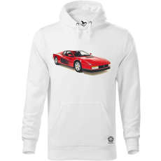 Magnolion Ferrari Testarossa rajz v12 férfi pulóver - 19 szín, S-5XL