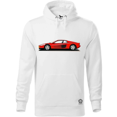 Magnolion Ferrari Testarossa rajz v5 férfi pulóver - 19 szín, S-5XL