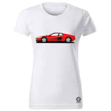 Magnolion Ferrari Testarossa rajz v5 női póló - 19 szín, XS-2XL női póló