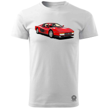 Magnolion Ferrari Testarossa rajz v9 férfi póló - 19 szín, S-3XL férfi póló