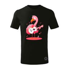 Magnolion Flamingó gitározik v1 gyerek póló - 11 szín, 4-12 éves gyerek póló