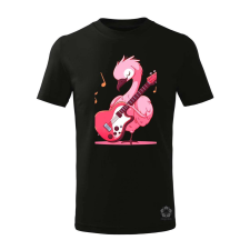 Magnolion Flamingó gitározik v3 gyerek póló - 11 szín, 4-12 éves gyerek póló