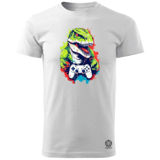 Magnolion Gamer T-rex v1 férfi póló - 19 szín, S-3XL