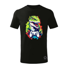 Magnolion Gamer T-rex v1 gyerek póló - 11 szín, 4-12 éves gyerek póló