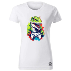 Magnolion Gamer T-rex v1 női póló - 19 szín, XS-2XL