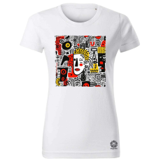 Magnolion Graffiti vonalak v3 női póló - 19 szín, XS-2XL