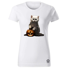 Magnolion Halloween cicák v4 női póló - 19 szín, XS-2XL
