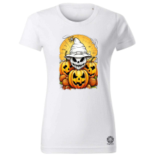 Magnolion Halloween tök és koponya fantázia v11 női póló - 19 szín, XS-2XL női póló