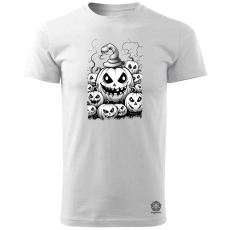 Magnolion Halloween tök és koponya fantázia v7 férfi póló - 19 szín, S-3XL