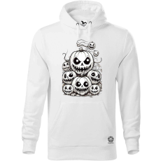 Magnolion Halloween tök és koponya fantázia v8 férfi pulóver - 19 szín, S-5XL