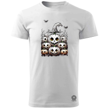 Magnolion Halloween tök és koponya fantázia v9 férfi póló - 19 szín, S-3XL férfi póló