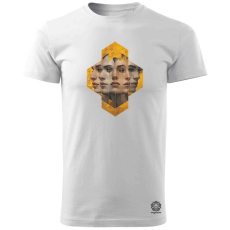 Magnolion Hexagon arcok v6 férfi póló - 19 szín, S-3XL