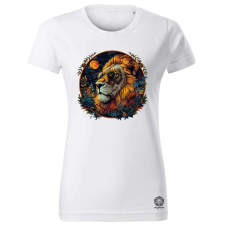 Magnolion Hímzett oroszlán v2 női póló - 19 szín, XS-2XL női póló