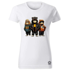 Magnolion Hip Hop medvék v3 női póló - 19 szín, XS-2XL