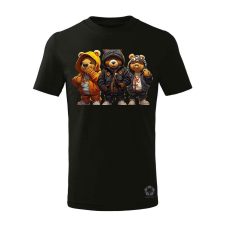 Magnolion Hip Hop medvék v6 gyerek póló - 11 szín, 4-12 éves gyerek póló