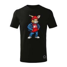 Magnolion Hip Hop nyuszi v16 gyerek póló - 11 szín, 4-12 éves gyerek póló