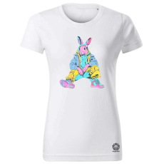 Magnolion Hip Hop nyuszi v17 női póló - 19 szín, XS-2XL