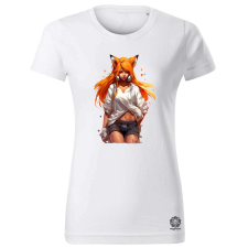 Magnolion Hiphop anime róka lány v1 női póló - 19 szín, XS-2XL női póló