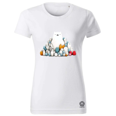 Magnolion Jegesmaci barátokkal v1 női póló - 19 szín, XS-2XL