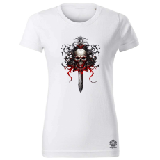 Magnolion Kalóz koponya v4 női póló - 19 szín, XS-2XL