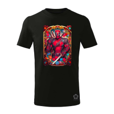 Magnolion Kártya fantázia Deadpool v4 gyerek póló - 11 szín, 4-12 éves
