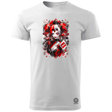 Magnolion Kártya fantázia Harley Quinn v4 férfi póló - 19 szín, S-3XL férfi póló