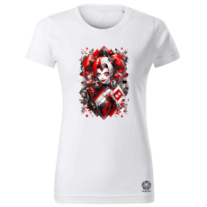 Magnolion Kártya fantázia Harley Quinn v4 női póló - 19 szín, XS-2XL