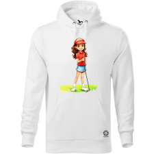 Magnolion Kawaii golfozó lány v1 férfi pulóver - 19 szín, S-5XL férfi pulóver, kardigán