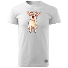 Magnolion Kawaii kecske kiabál v2 férfi póló - 19 szín, S-3XL férfi póló