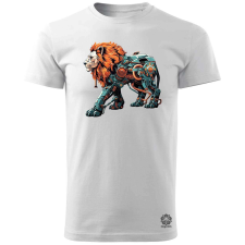 Magnolion Kiborg oroszlán v61 férfi póló - 19 szín, S-3XL férfi póló