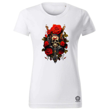 Magnolion Koponya és rózsák v1 női póló - 19 szín, XS-2XL női póló