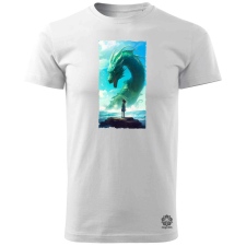 Magnolion Lány és Sárkány v1 férfi póló - 19 szín, S-3XL férfi póló