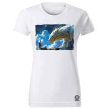 Magnolion Lány és sárkány v5 női póló - 19 szín, XS-2XL női póló