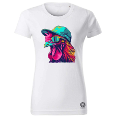 Magnolion Laza kakas v5 női póló - 19 szín, XS-2XL