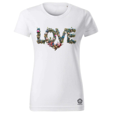 Magnolion LOVE és virágok v2 női póló - 19 szín, XS-2XL női póló