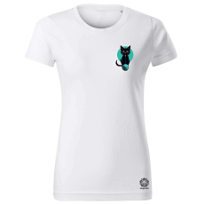 Magnolion Macsek és gombolyag zseb női póló - 19 szín, XS-2XL