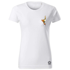 Magnolion Macska kukucskál zseb v1 női póló - 19 szín, XS-2XL női póló