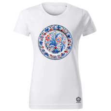 Magnolion Magyar népi porcelán v16 női póló - 19 szín, XS-2XL