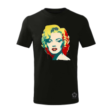 Magnolion Marilyn Monroe portré v5 gyerek póló - 11 szín, 4-12 éves gyerek póló