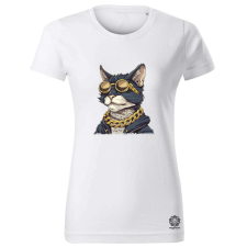 Magnolion Menő cica v2 női póló - 19 szín, XS-2XL női póló