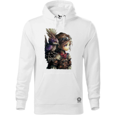 Magnolion Mesevilág lány és madár avatar v1 férfi pulóver - 19 szín, S-5XL férfi pulóver, kardigán