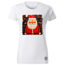 Magnolion Mikulás rajz v1 női póló - 19 szín, XS-2XL